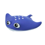 BUD-Z Bud'Z Latex Dog Toy With Squeaker - Stingray, Blue Dog 6in