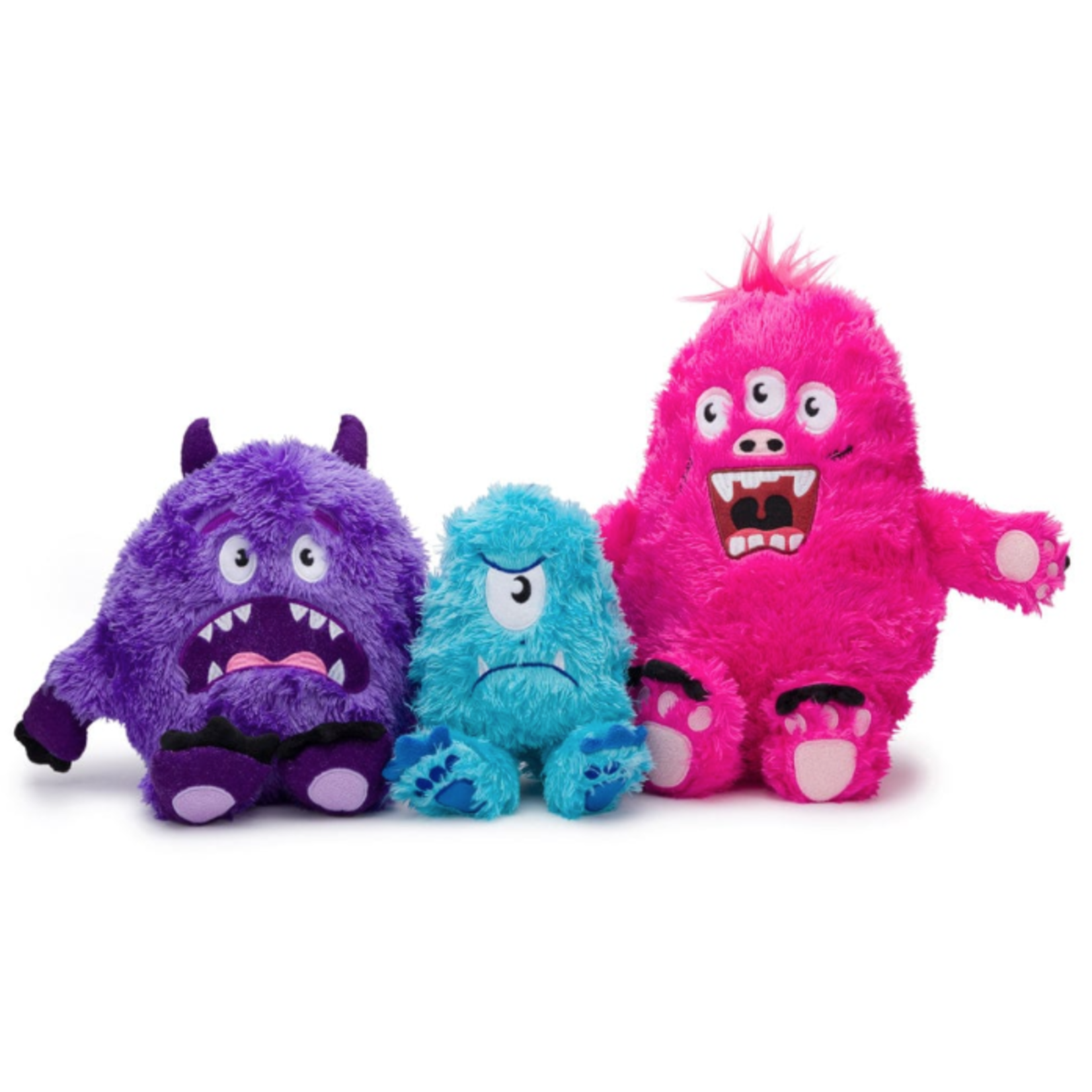 FABDOG Fabdog Fluffy Monster Pink – Large 10" X 16"