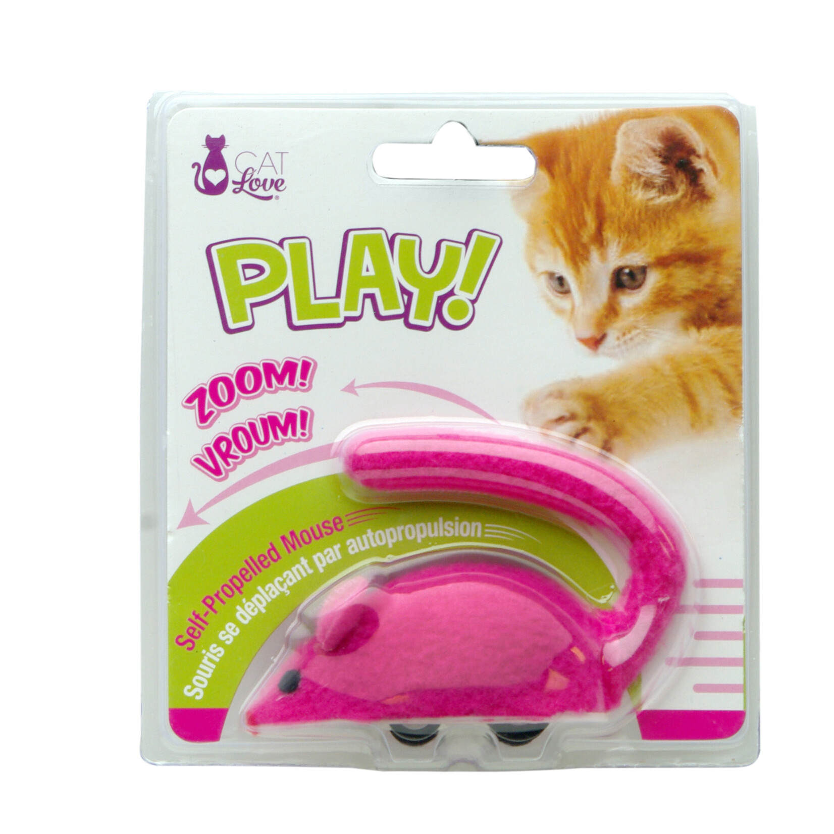 CAT IT Cat Love Play Zippy Mouse - Pink - 8 x 4 x 6 cm (3.1 x 1.5 x 2.3 in)