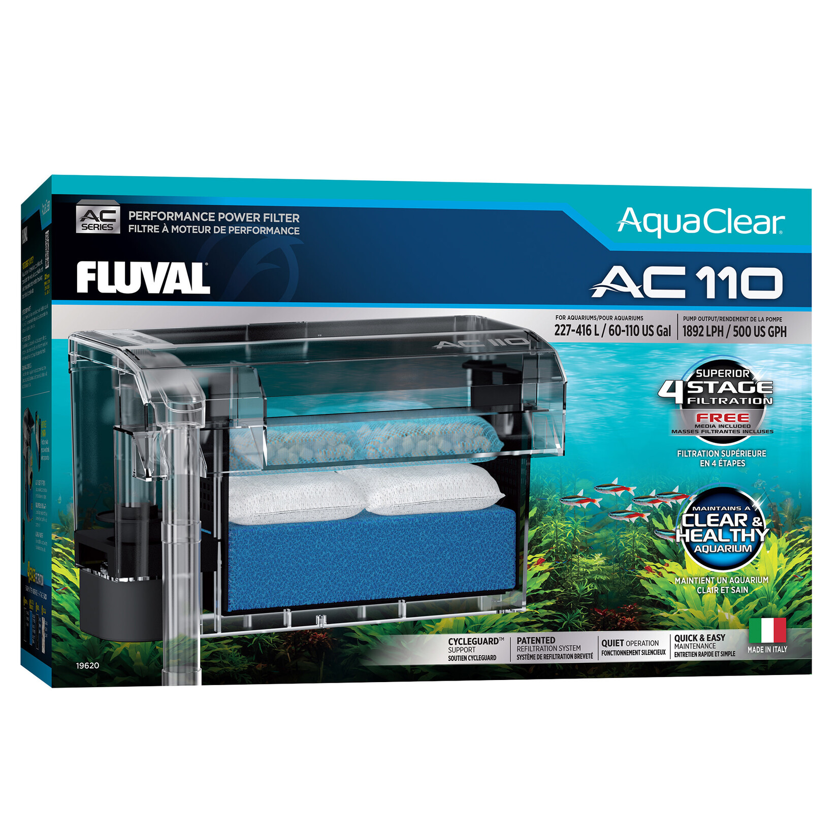 FLUVAL Fluval AquaClear 110 Power Filter - 227-416 L (60-110 gal)