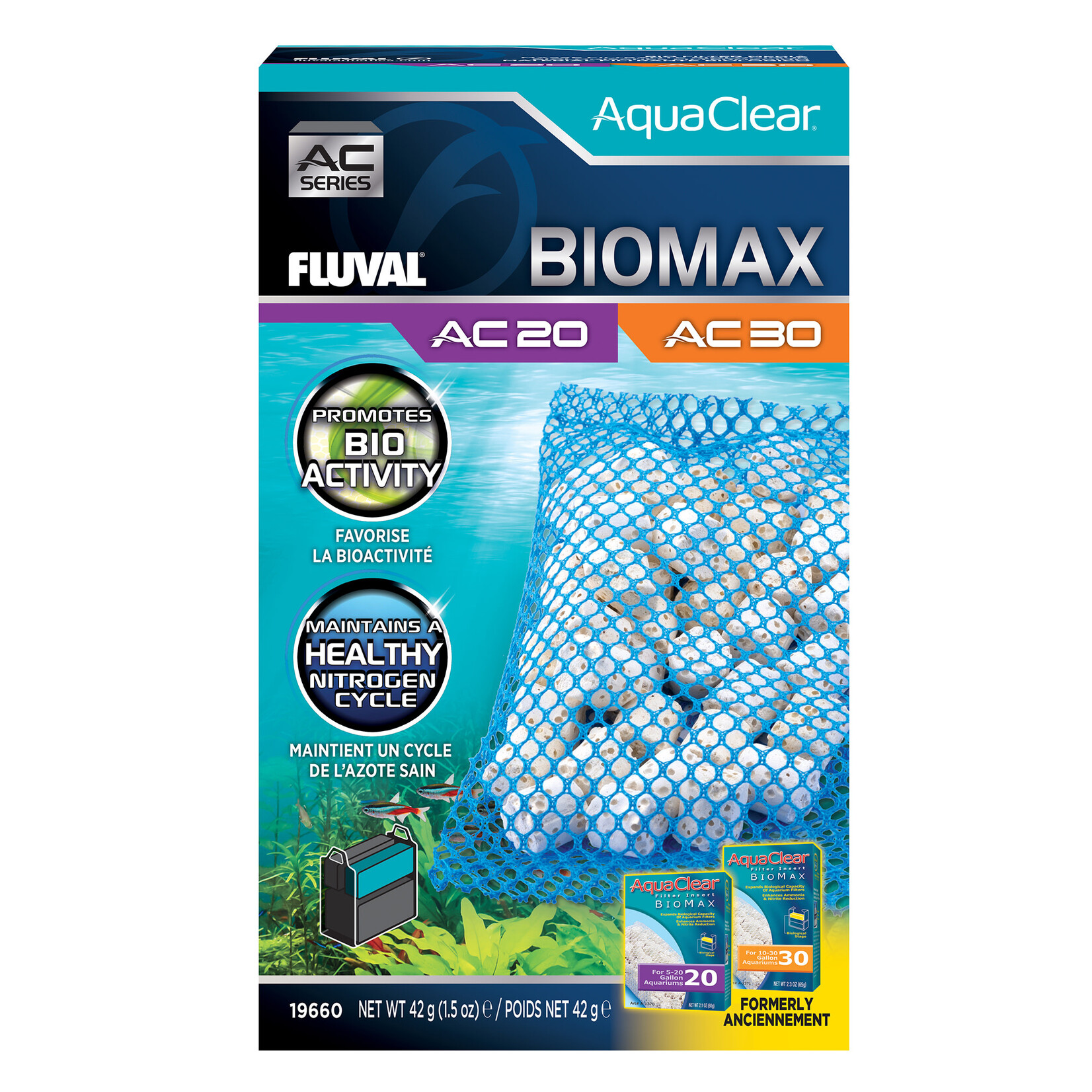 FLUVAL Fluval AquaClear 20/30 BioMax Insert - 1 pack - 42 g (1.5 oz)