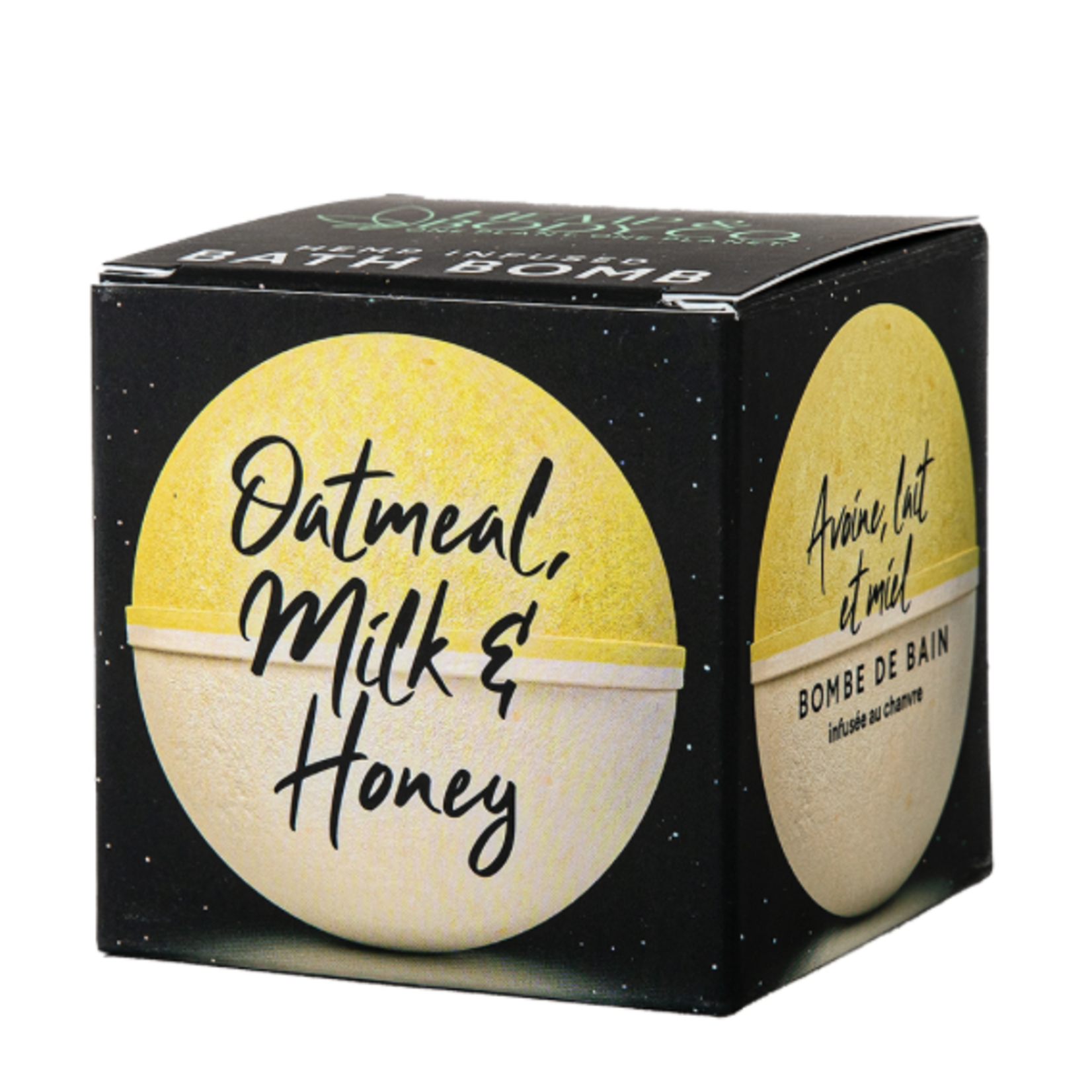 HEMP AND BODY CO. OATMEAL MILK & HONEY BATH BOMB 4 PEOPLE – 110MG