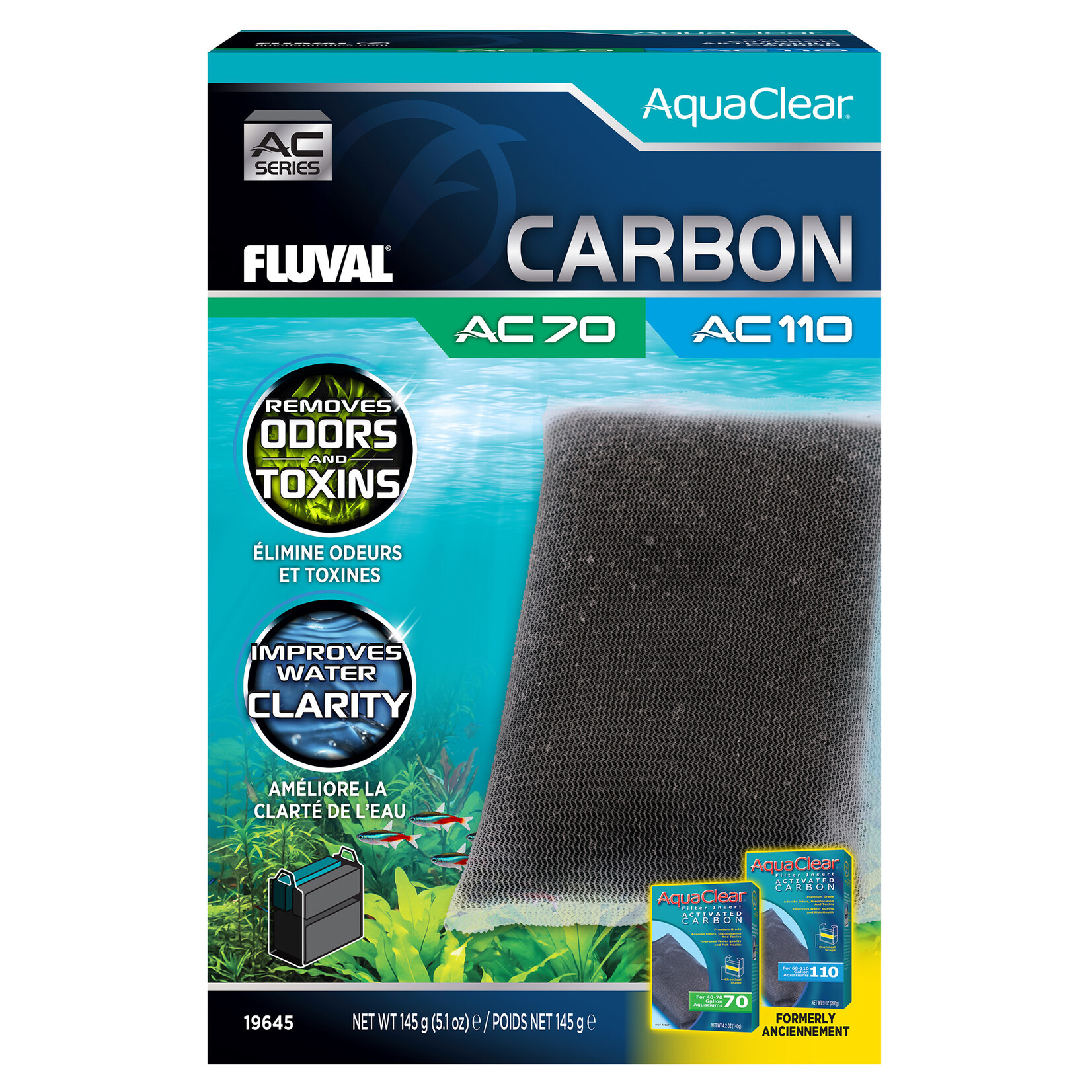 FLUVAL Fluval AquaClear 70/110 Active C Insert - 1 pack - 145 g (5.1 oz)