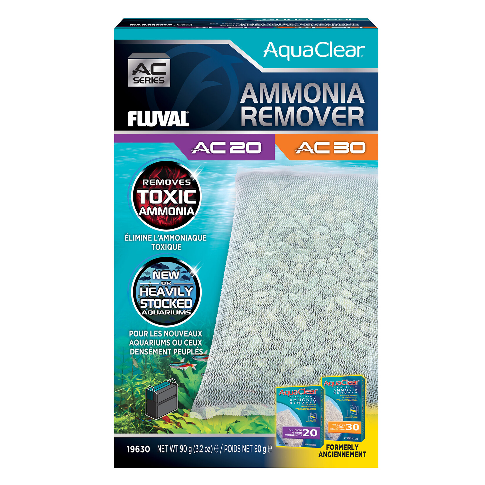 FLUVAL Fluval AquaClear 20/30 Ammonia Remover Insert - 1 pack - 90 g (3.2 oz)