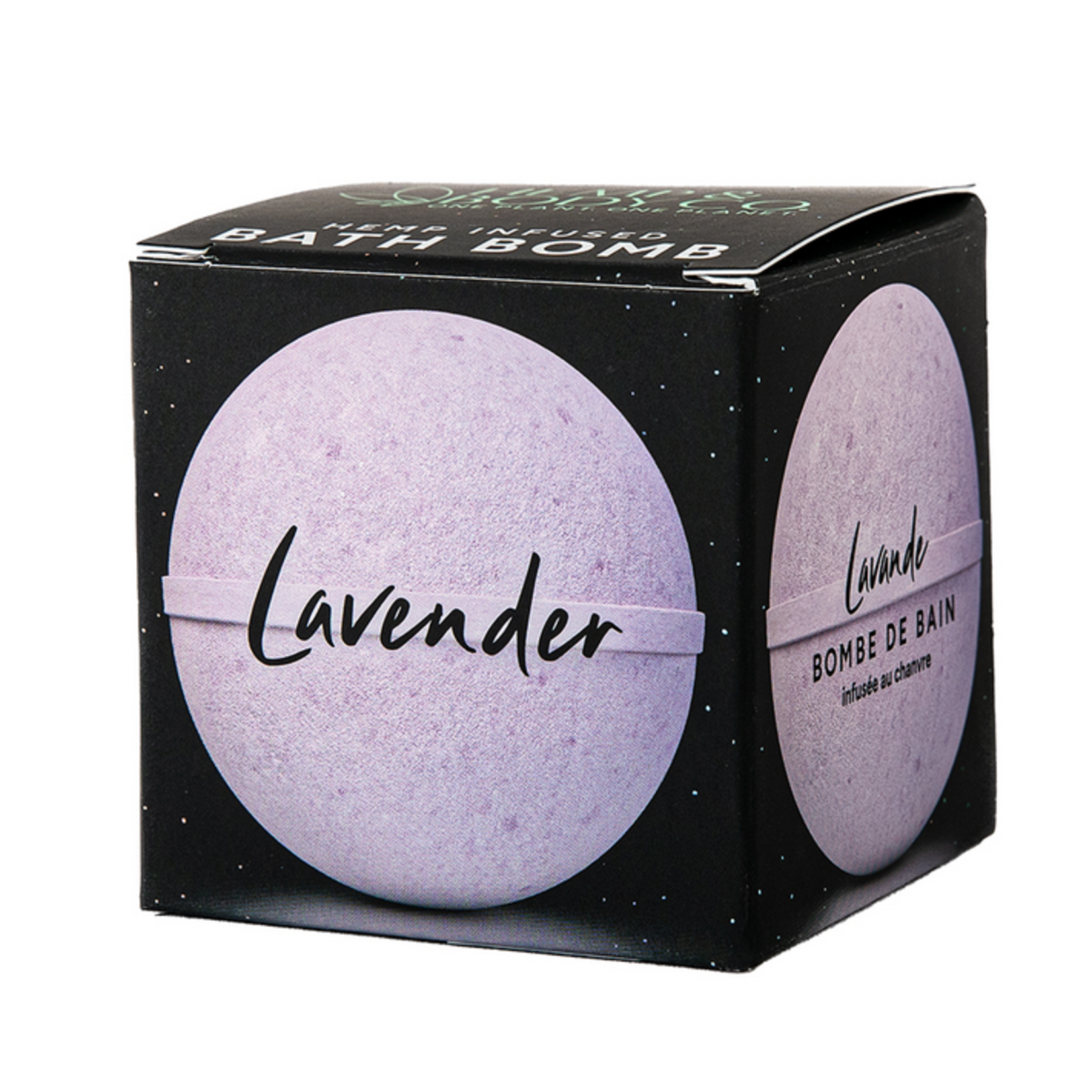 HEMP AND BODY CO. LAVENDER BATH BOMB 4 PEOPLE– 110mg