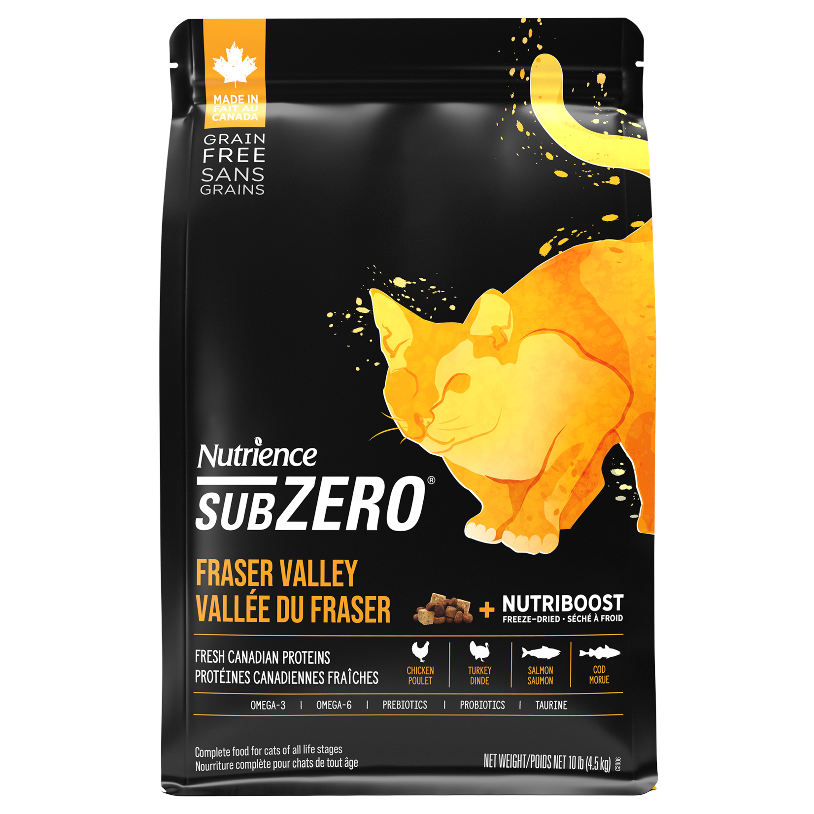 NUTRIENCE Nutrience Grain Free SubZero for Cats - Fraser Valley - 4.5 kg (10 lb)