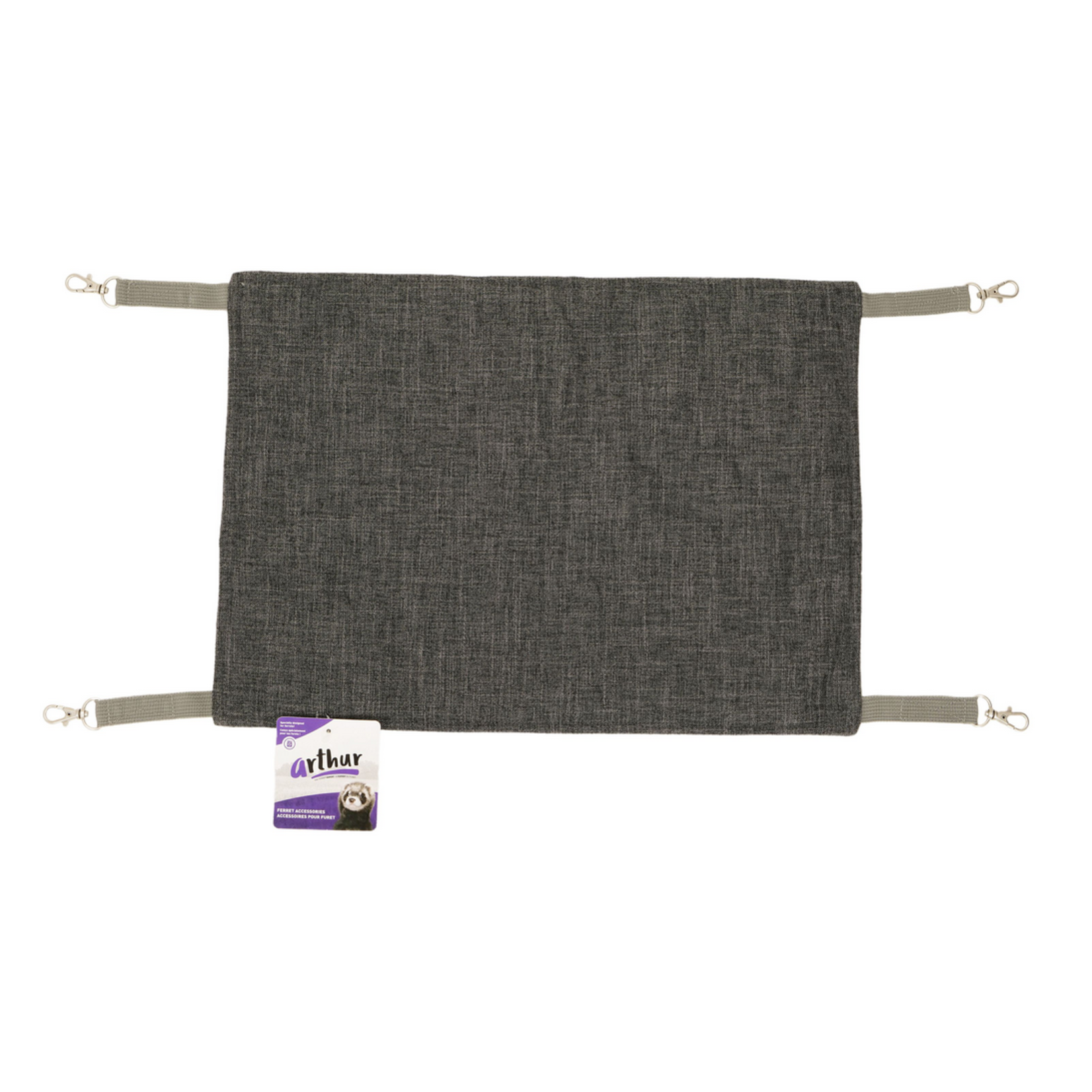 ARTHUR Arthur Ferret Bed - Essential Hammock, Grey 19.5"x14"