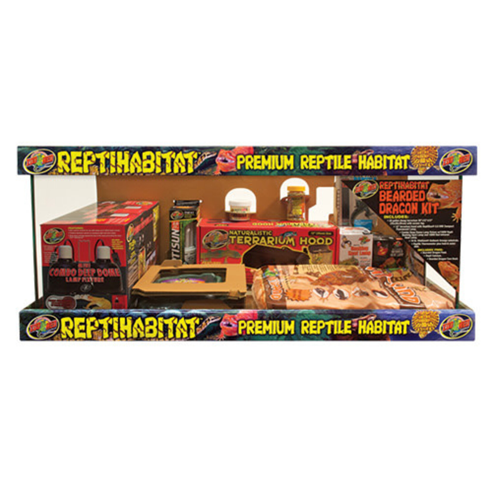 Zoo Med ReptiHabitat Bearded Dragon Kit - 20 gal Long