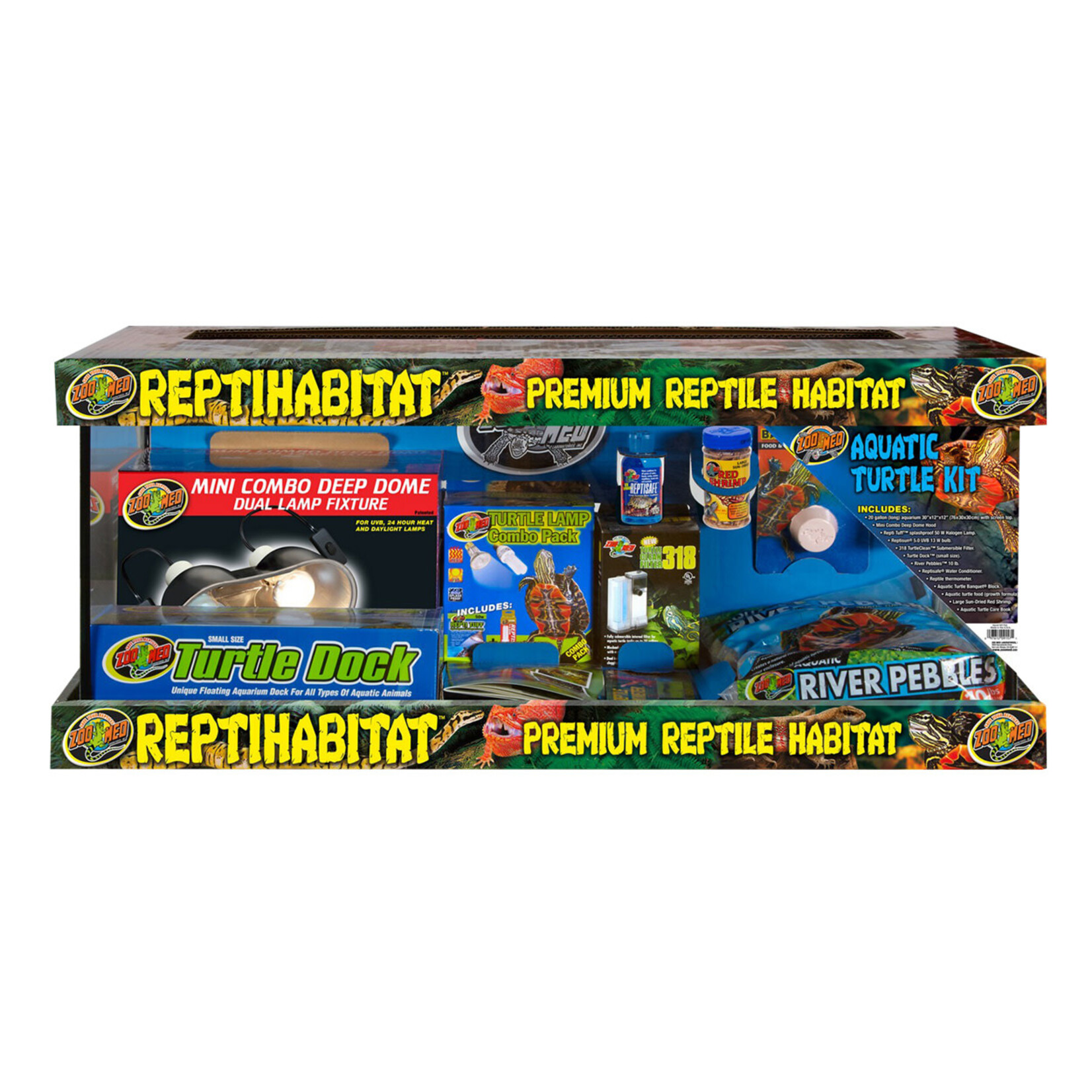 Zoo Med ReptiHabitat Aquatic Turtle Kit - 20 gal (Long)