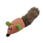 BUD-Z Bud'Z Cat Toy With Catnip Tube Mouse With Silky Tail, Coral Cat 10"