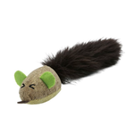 BUD-Z Bud'Z Cat Toy With Catnip Tube Mouse With Silky Tail, Cork Cat 10"