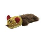 BUD-Z Bud'Z Cat Toy With Catnip Tube Mouse With Silky Tail, Dijon Cat 10"