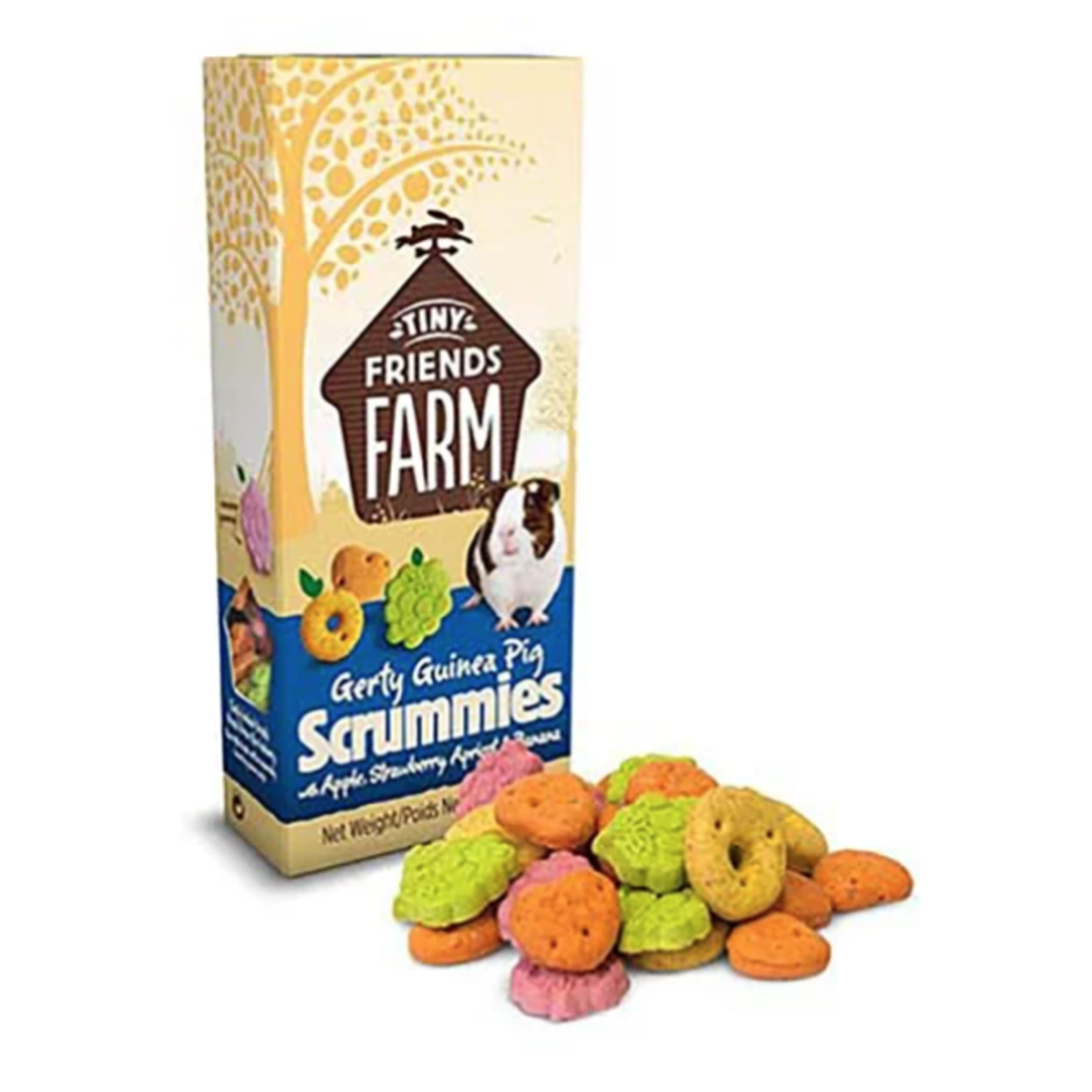 SUPREME SUPREME – Tiny Friends Farm Gerty Guinea Pig Scrummies With Apple, Strawberry, Banana & Apricot 4.23oz