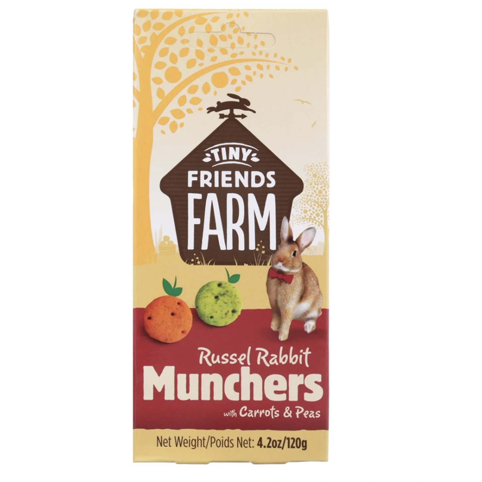 SUPREME SUPREME – Tiny Friends Farm Russel Rabbit Munchers With Carrot & Pea 4.23oz