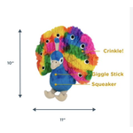 TALL TAILS Tall Tails – Plush Proud Peacock – 10″