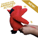 TALL TAILS Tall Tails – Plush Cardinal with Animated Twitchy WingsToy – 11″