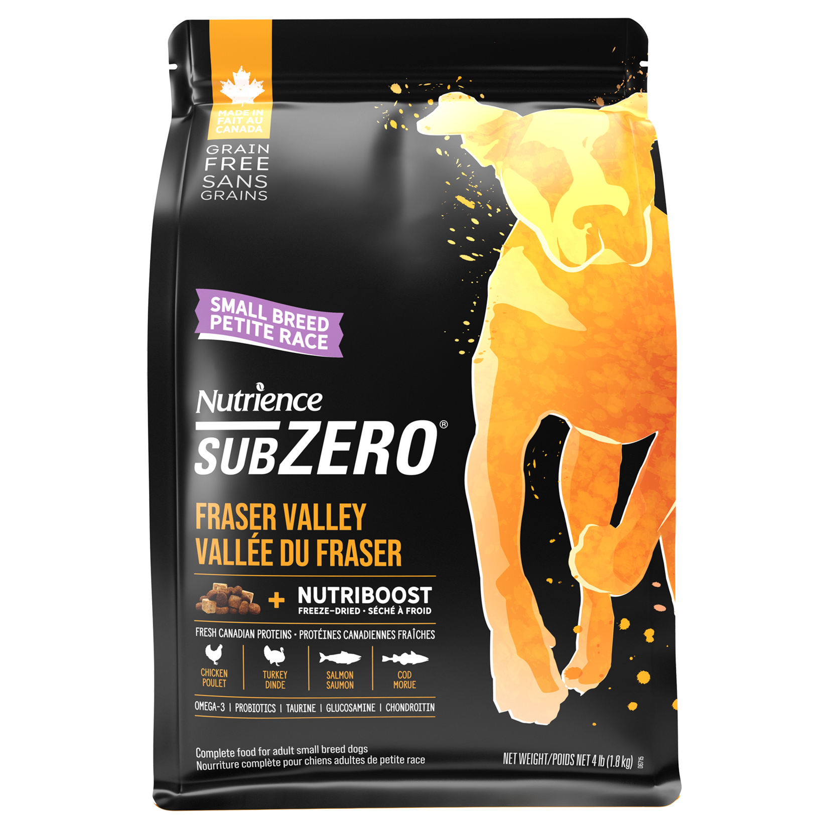 NUTRIENCE Nutrience SubZero Small Breed Dog Food - Fraser Valley - 1.8 kg (4 lb)