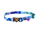 COASTAL Safe Cat® Heartbreaker Adjustable Cat Collar with Breakaway Heart Buckle, Rainy Day Floral Cat 1pc