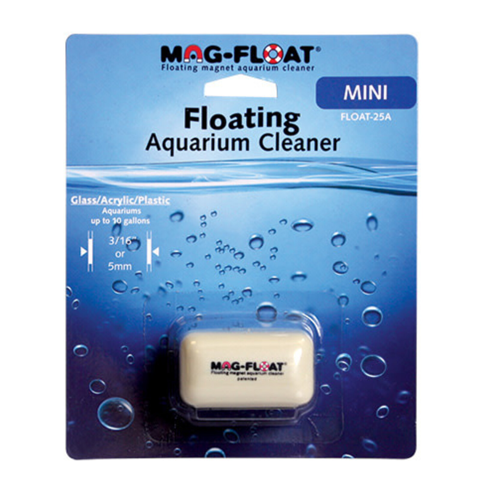 GULFSTREAM Mag-Float Floating Glass Aquarium Cleaner - Mini