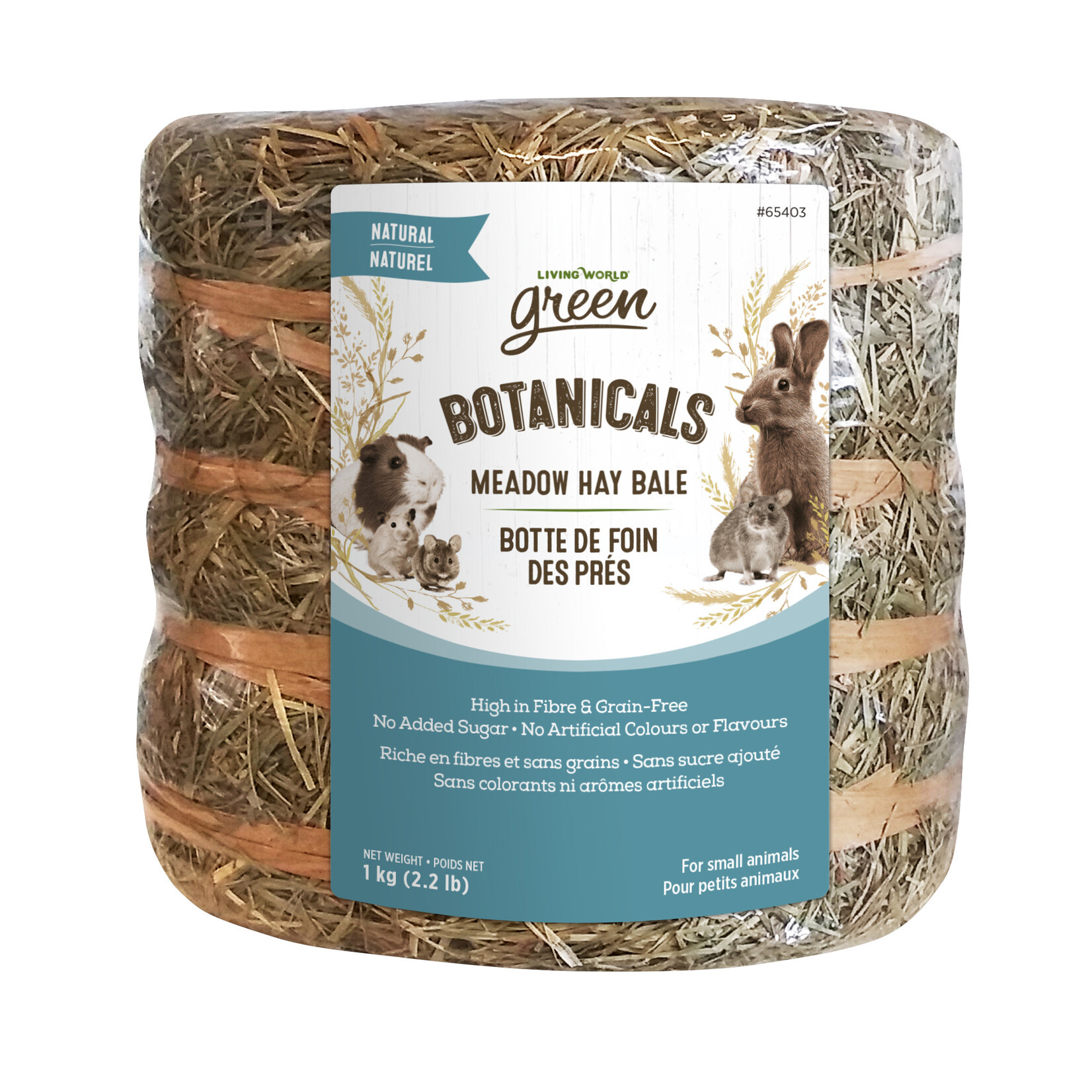 LIVING WORLD Living World Green Botanicals Hay Bale - Natural - 1 kg (2.2 lbs)