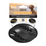 ZEUS Zeus Chewchasers Rubber Treat Rugby Ball - Black - 12.5 cm (5 in)