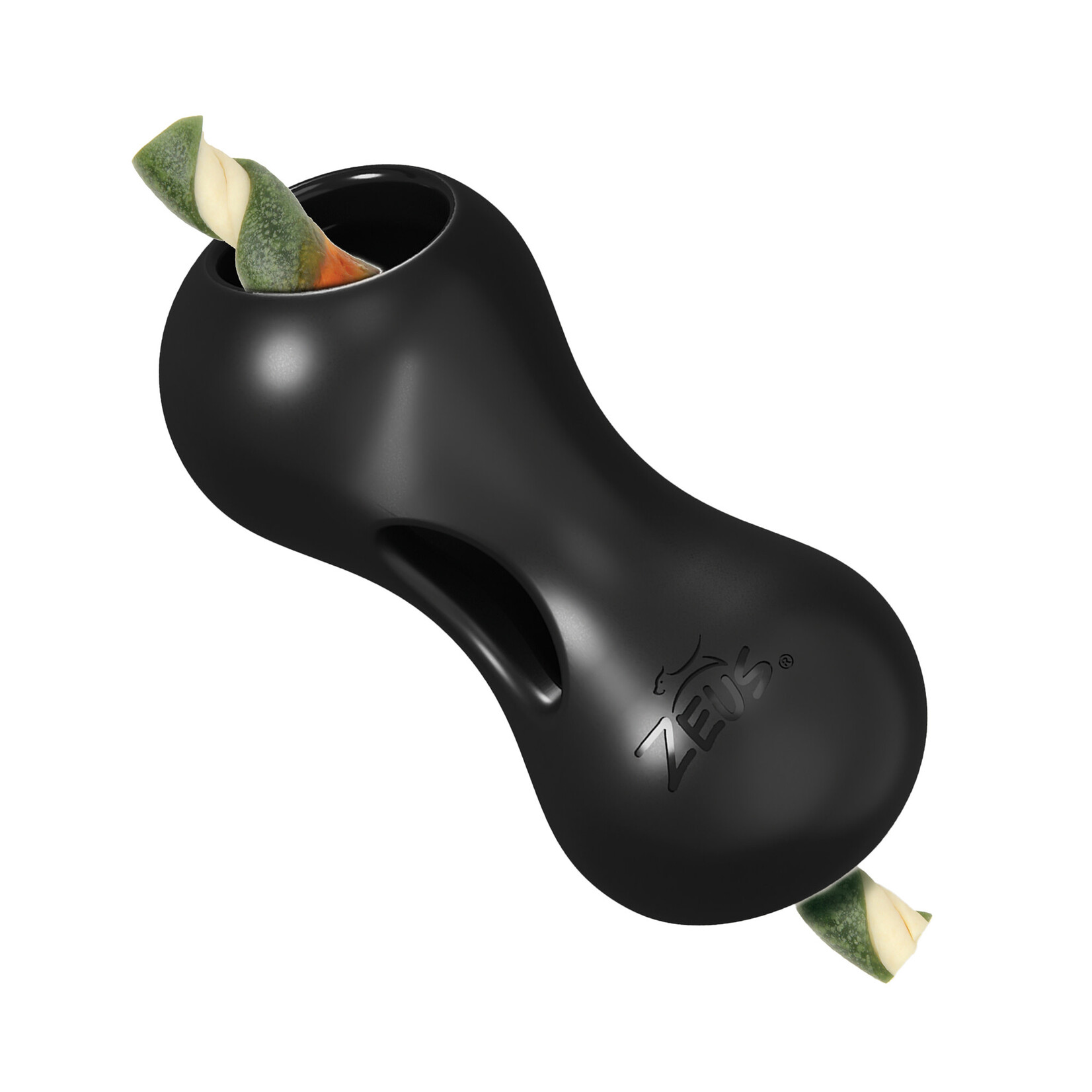ZEUS Zeus Chewchasers Rubber Treat Peanut - Black - Large - 14 cm (5.5 in)
