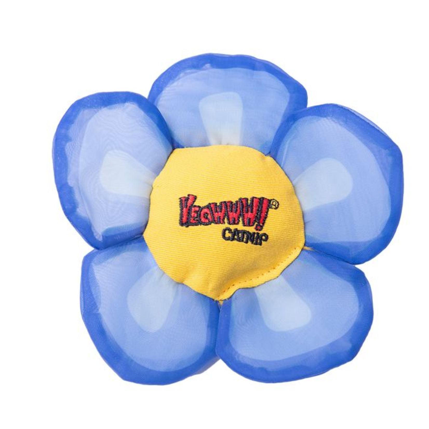 YEOWWW Yeowww Daisy Flower Tops Blue Cat Toy