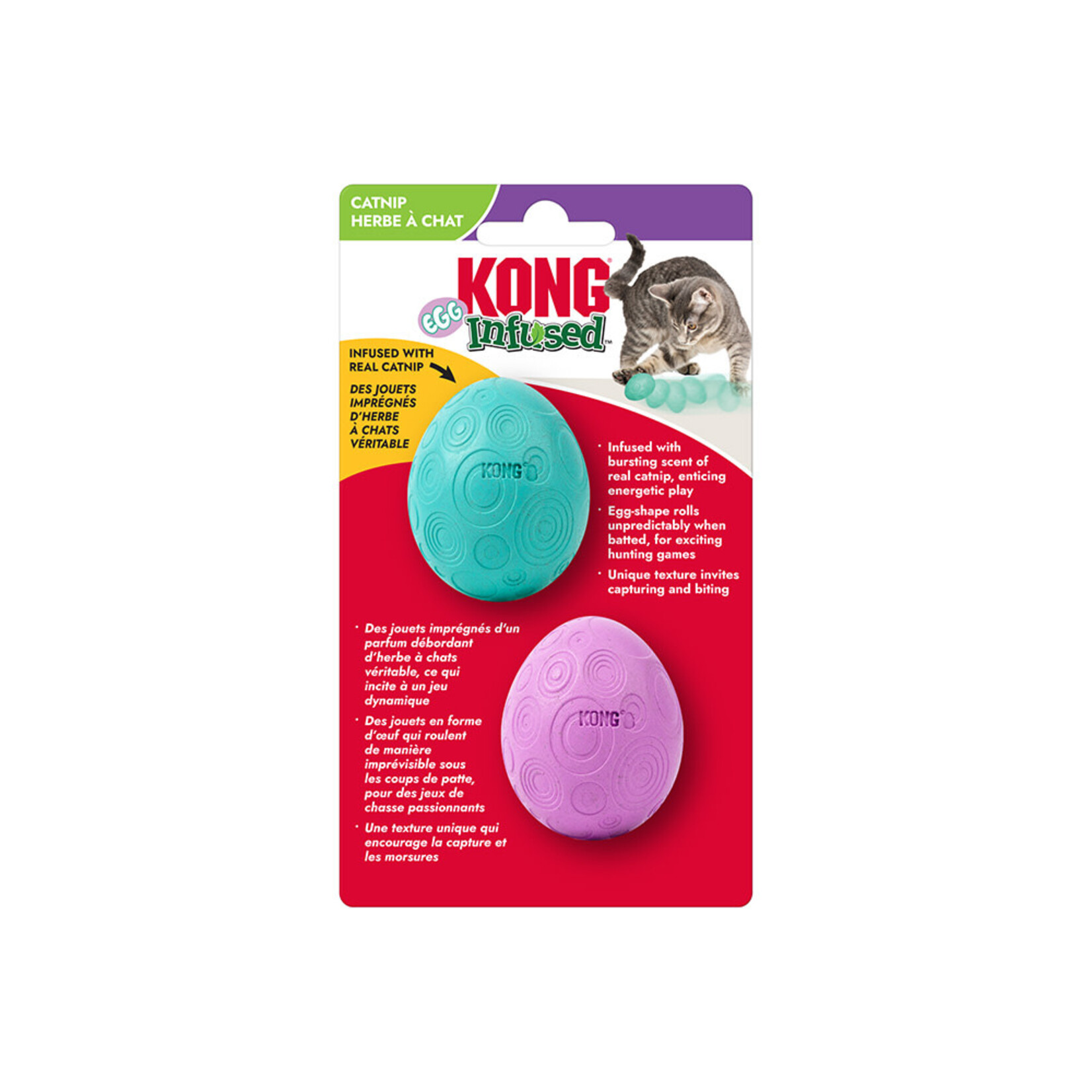 KONG KONG Infused Catnip Egg 2pk