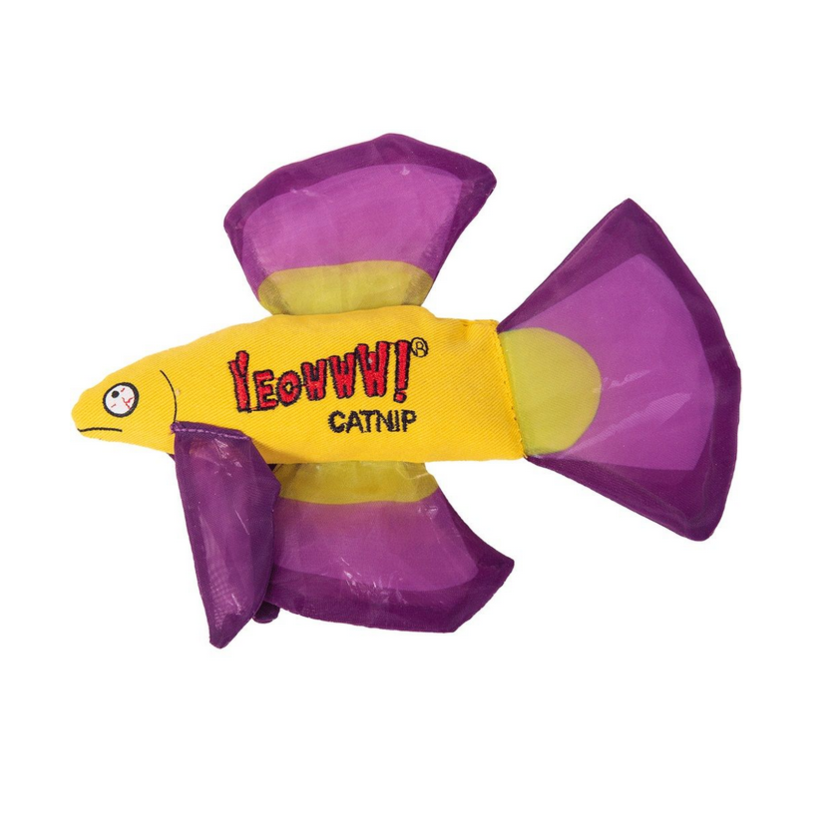 YEOWWW Yeowww Catnip Betta Fish, Purple Cat Toy