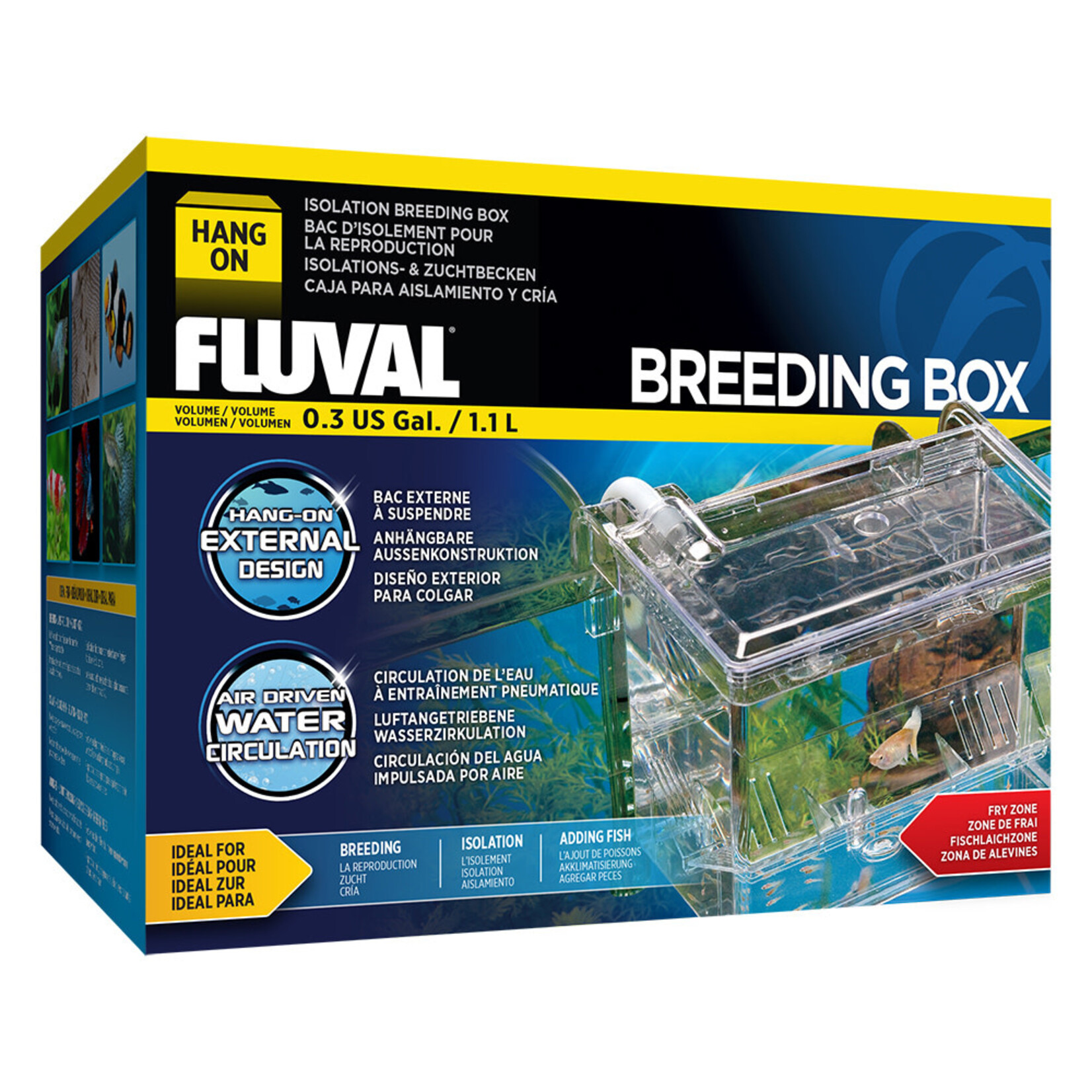 FLUVAL Fluval Hang-On Breeding Box - 16.5 x 12.5 x 12 cm (6.5 in L x 5 in W x 4.75 in H)