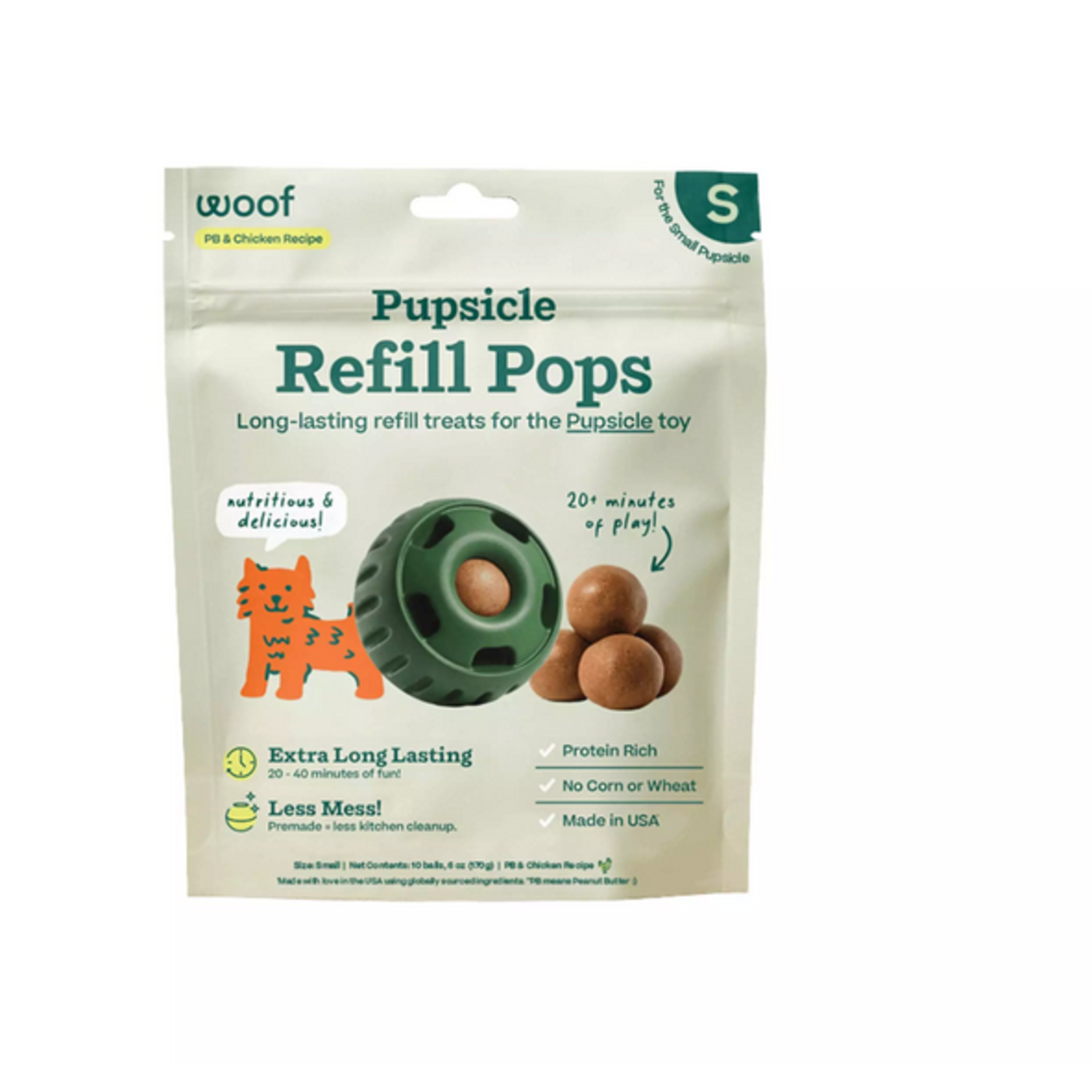WOOF Woof PB & Chicken Pops Small