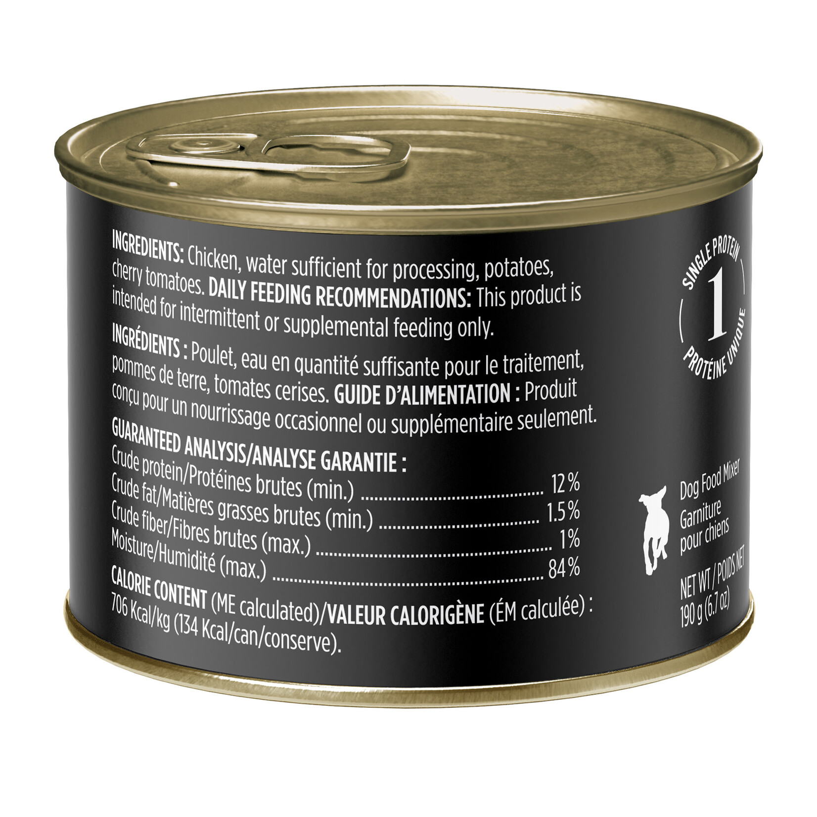 NUTRIENCE Nutrience Trattoria Chicken Ragu Dog Food - 190 g