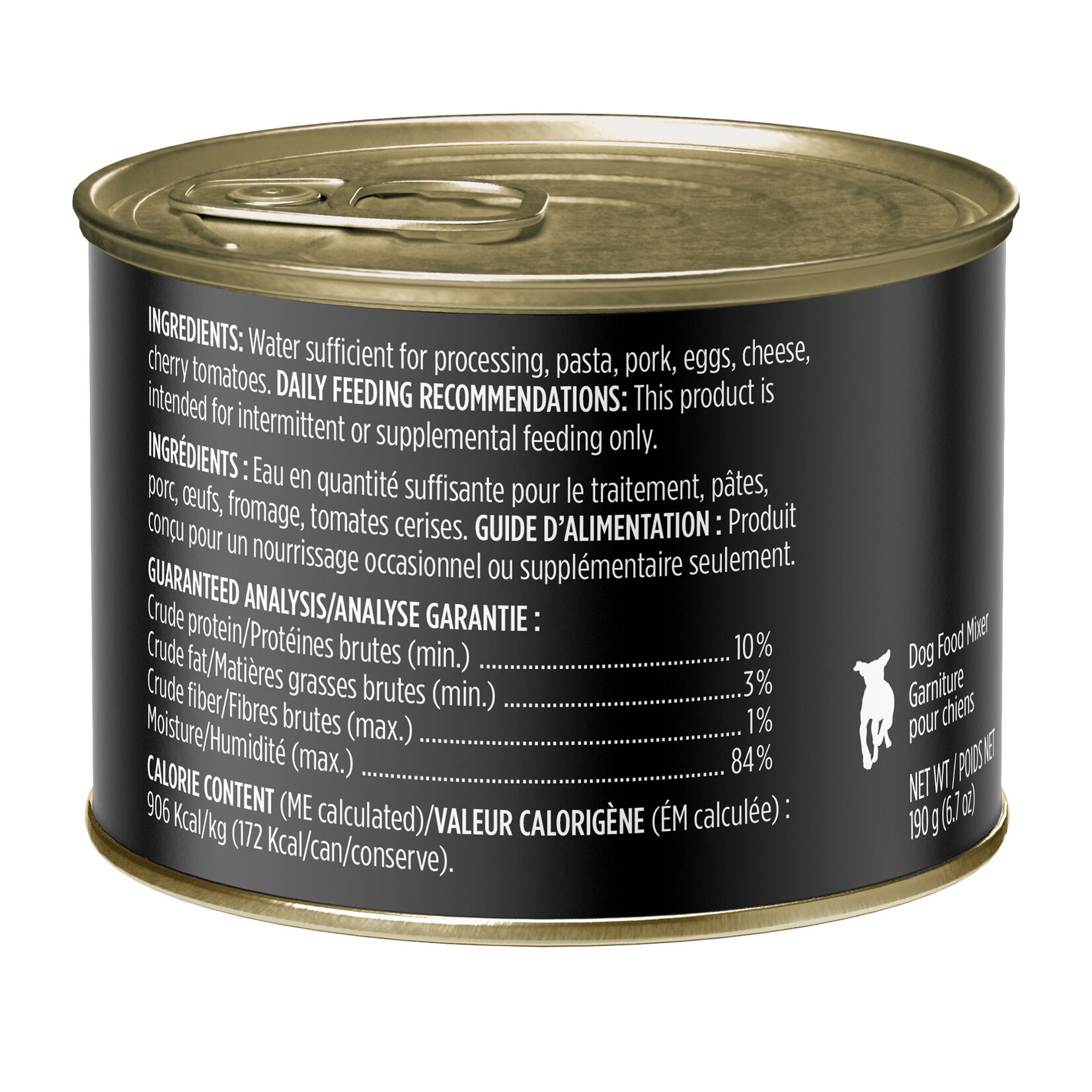 NUTRIENCE Nutrience Trattoria Pasta Carbonara Dog Food - 190 g