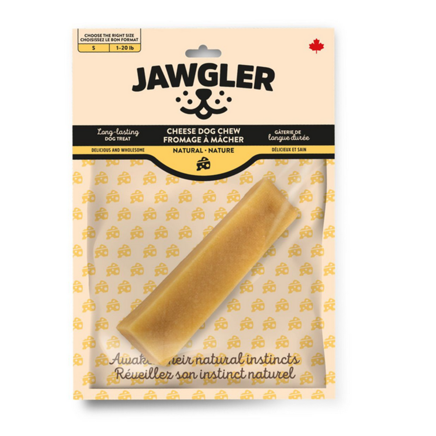 JAWGLER Jawgler Cheese Dog Chew Natural, Small 55g 1pc