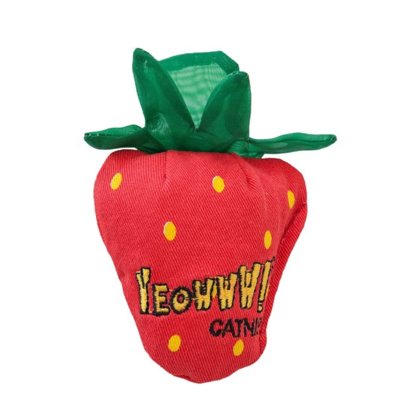 YEOWWW Yeowww Catnip Strawberry, Red Cat Toy