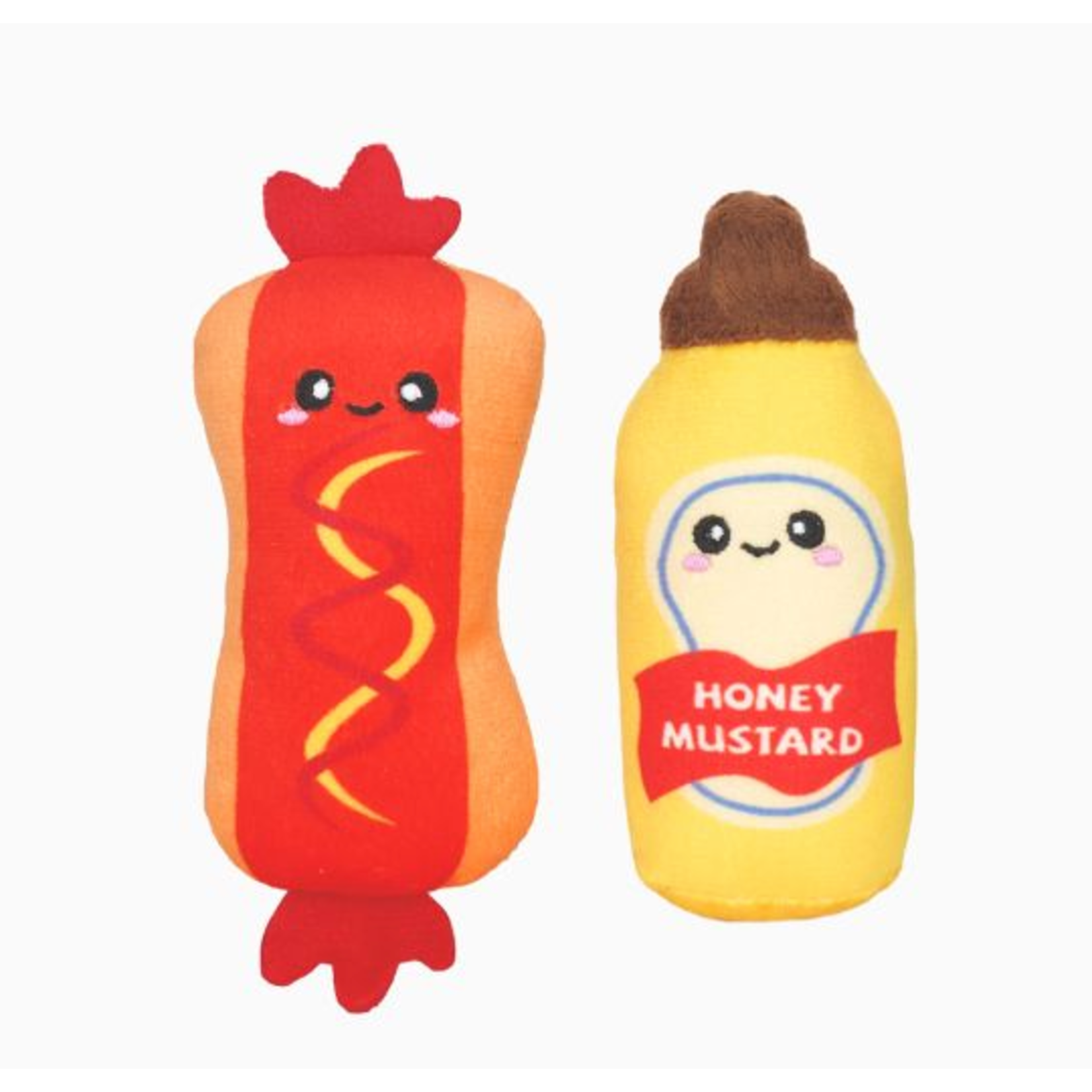 HUGSMART Hugsmart Meow Buddies Kitten Party 2pk - Hot Dog & Mustard