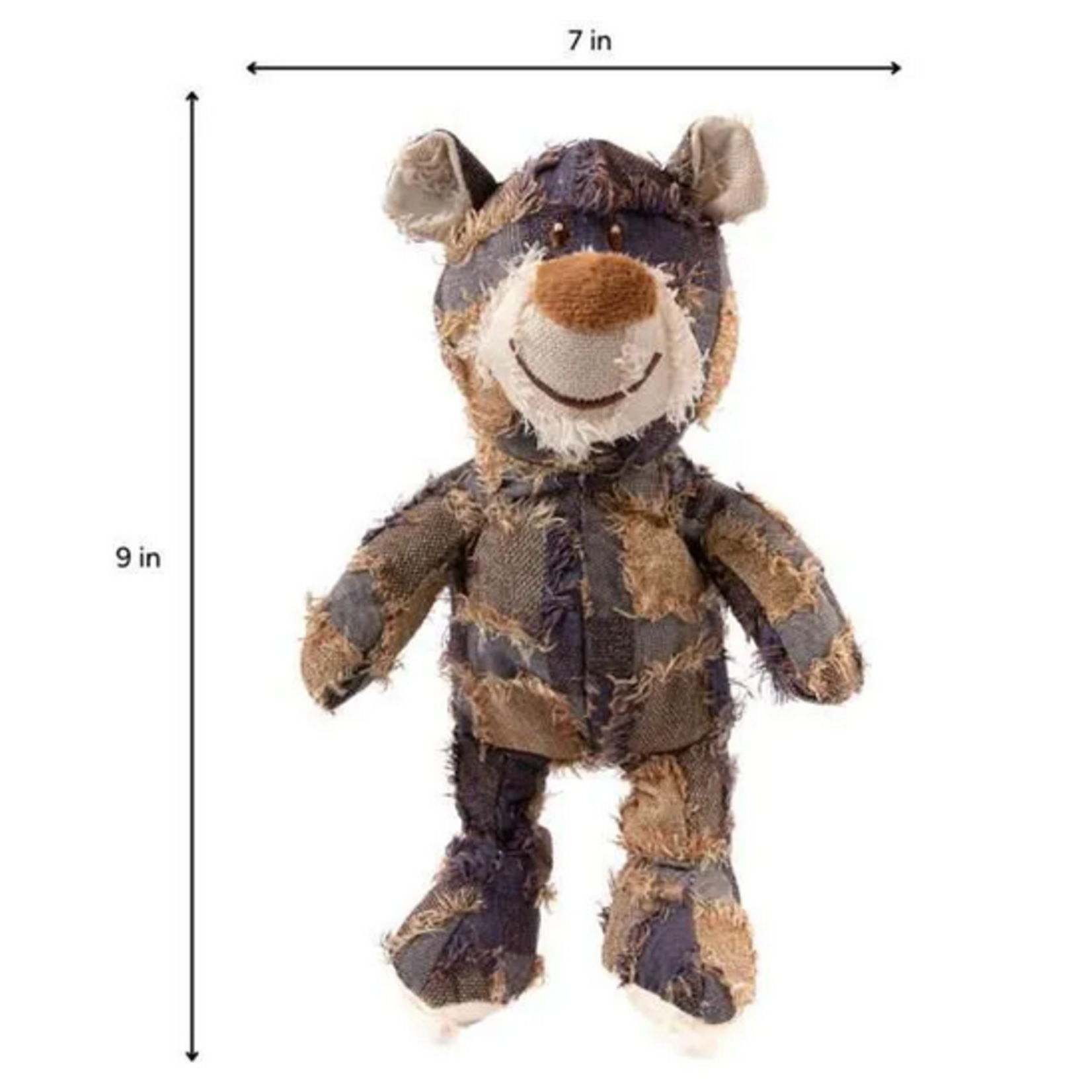 BROOKBRAND PETS Small Stitch Bear, Purple 9''