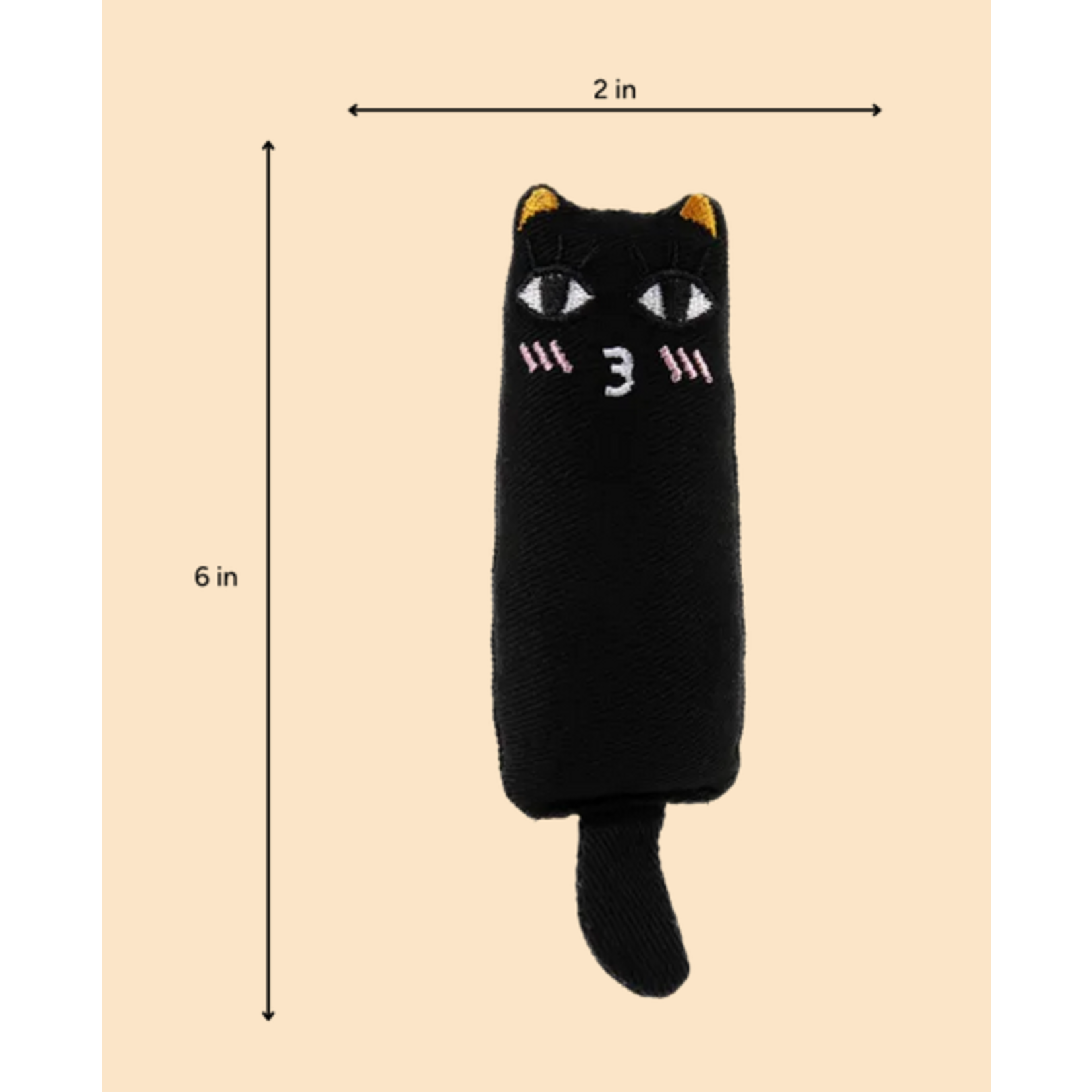 BROOKBRAND PETS Rustle Catnip Cat, Russel Black