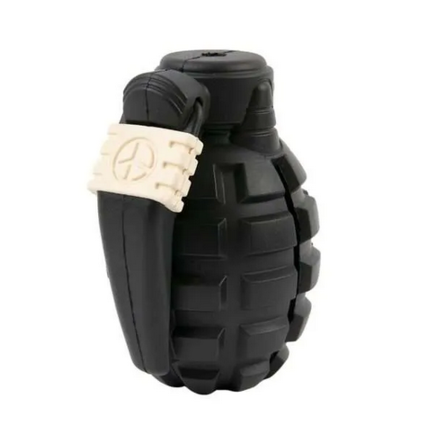 BROOKBRAND PETS Grenade Dog Toy - Black