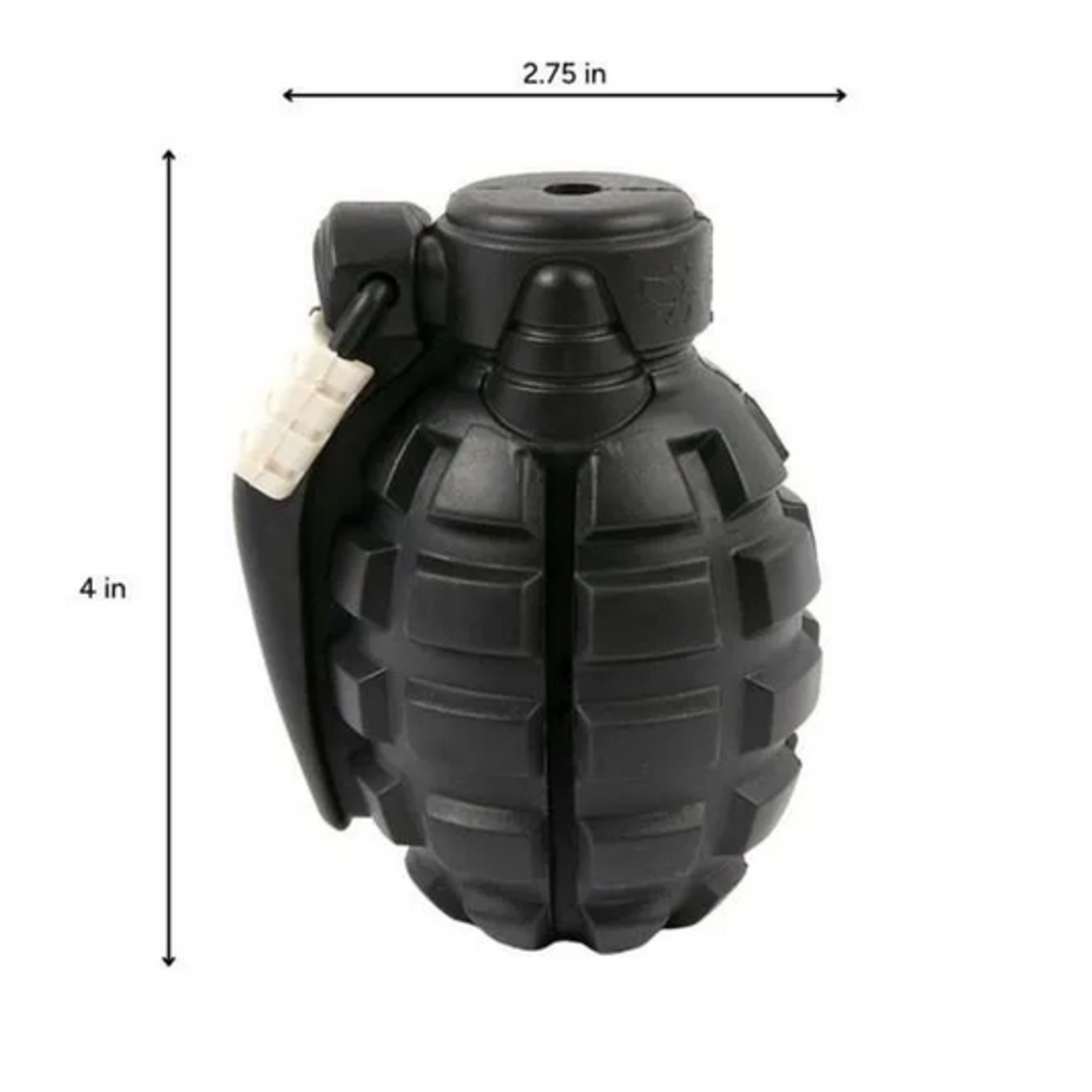 BROOKBRAND PETS Grenade Dog Toy - Black
