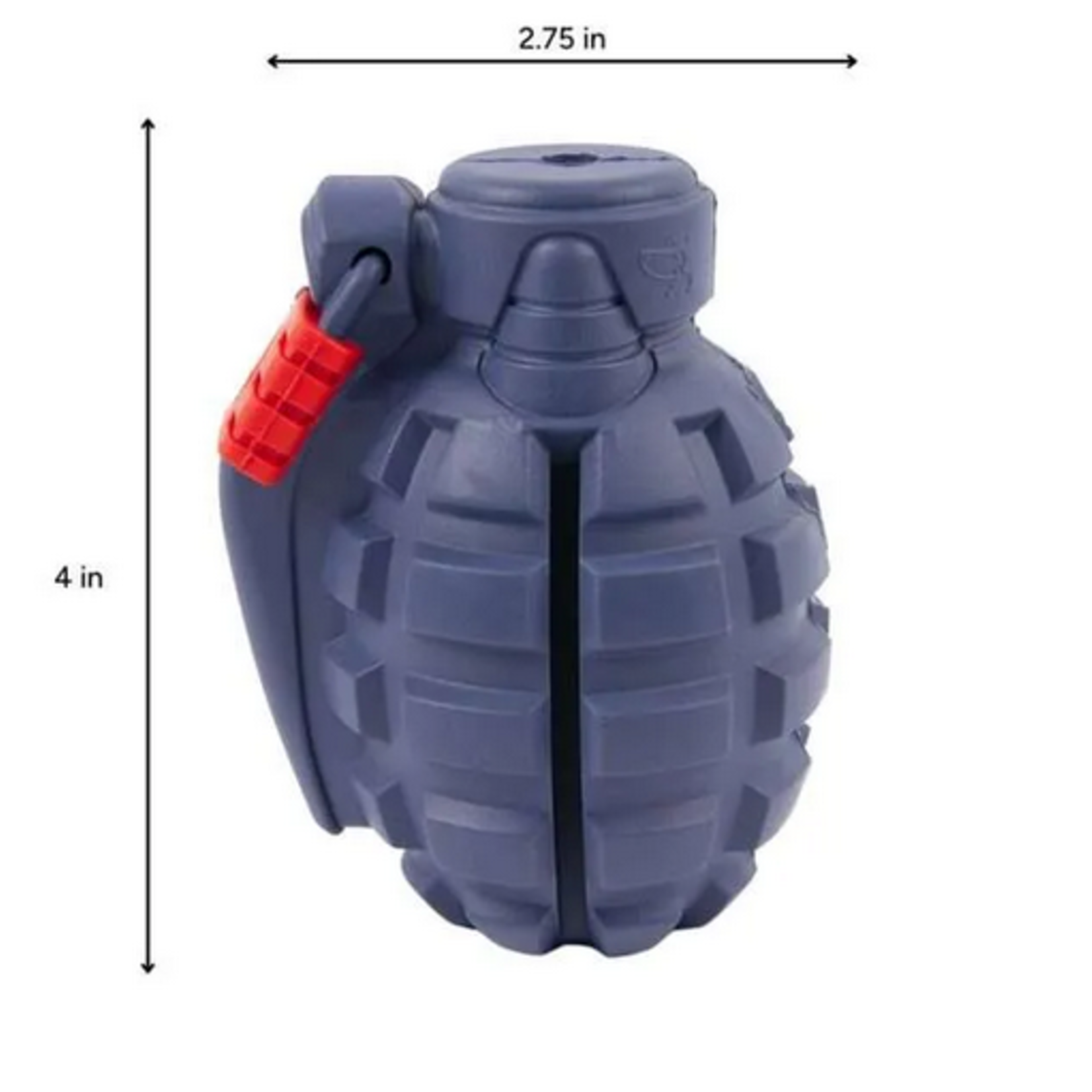 BROOKBRAND PETS Grenade Dog Toy, Blue