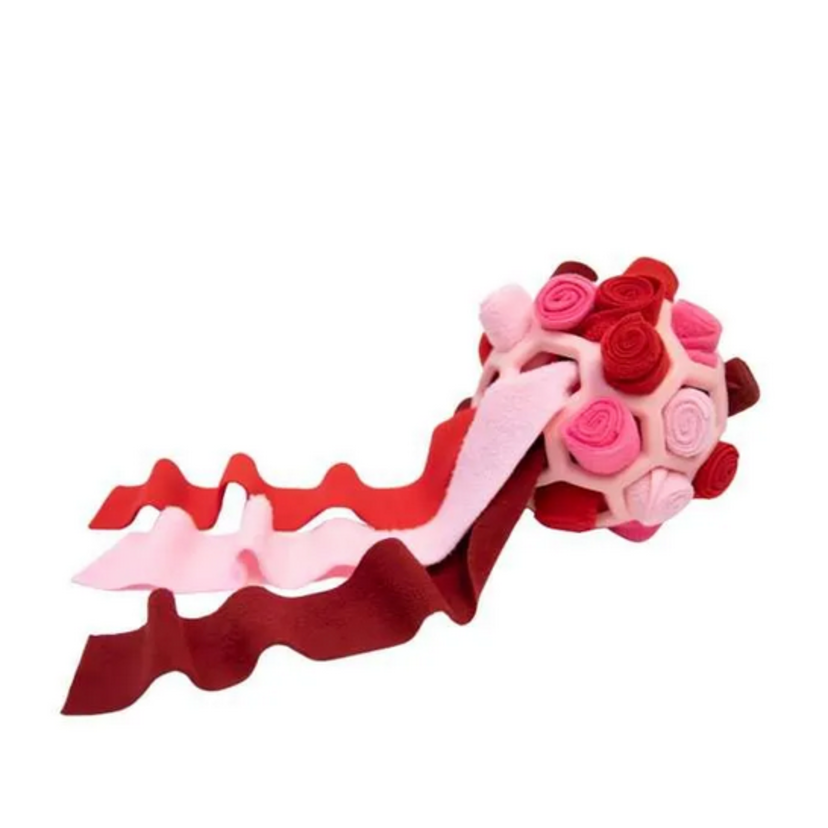 BROOKBRAND PETS Snuffle Ball, Pink & Red