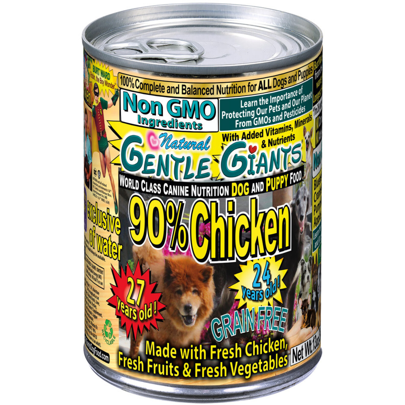 GENTLE GIANTS Gentle Giants DOG 90% Chicken - Can 13oz