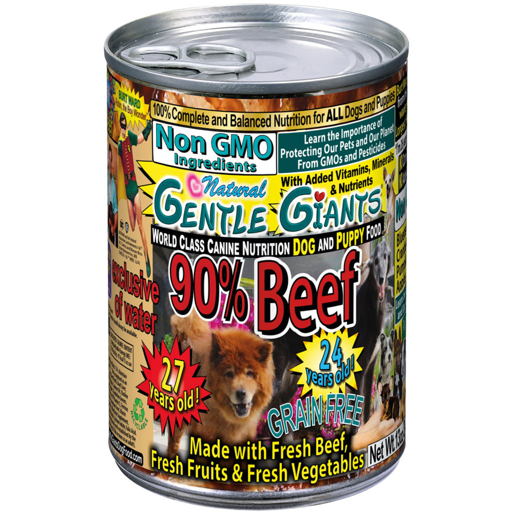 GENTLE GIANTS Gentle Giants DOG 90% Beef - Can 13oz