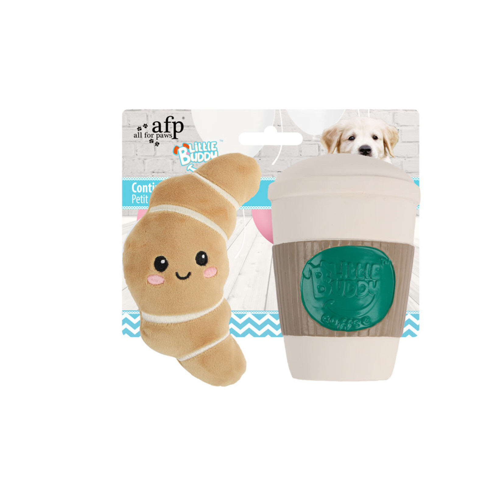 AFP ALL FOR PAWS Little Buddy Croissant w/ Coffee