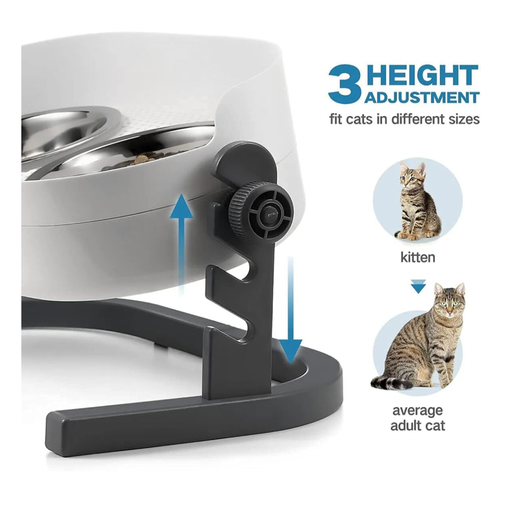 AFP ALL FOR PAWS Lifestyle 4 Pets  3 in1 Elevated Double Dinner S