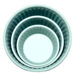 BURGHAM SST Powder-Coated Embossed Premium Antiskid Dog Bowl Teal 470 mL