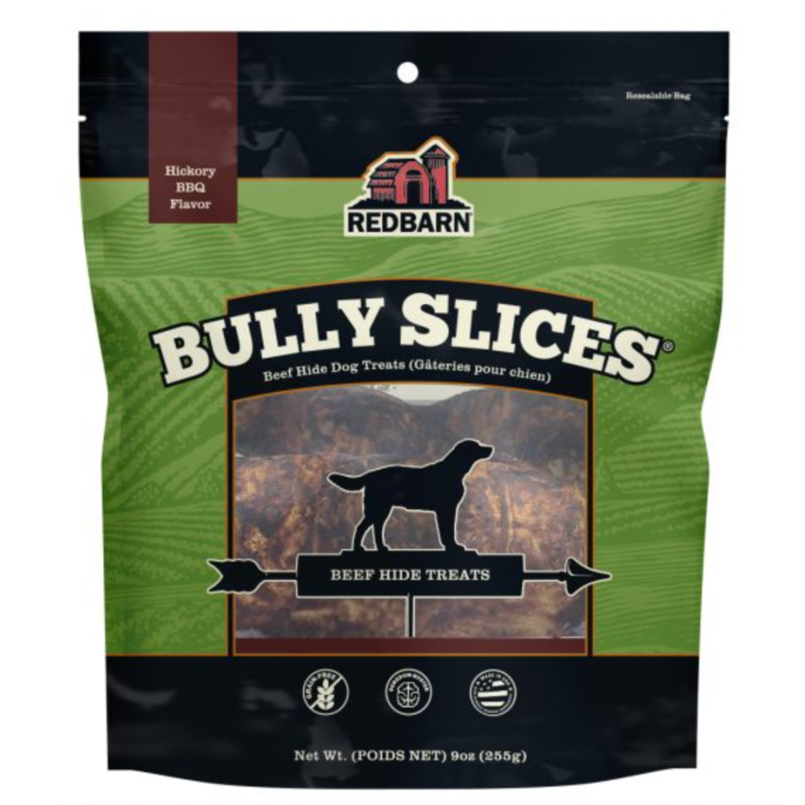 RED BARN Redbarn Bully Slices Original Hickory BBQ Dog Treats 9oz