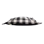 BE ONE BREED (D) Be One Breed Cloud Pillow - Black Plaid - Medium