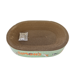 SIMON'S SIMONS Corrugated Cat Bed w/Catnip – Oval 19.5 X 12.5 X 3.5 in